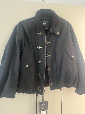 Alpha Industries Black Utility Toggle Jacket